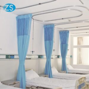 Bendable curtain rack