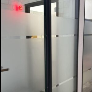 Black aluminium glass partition (Copy)