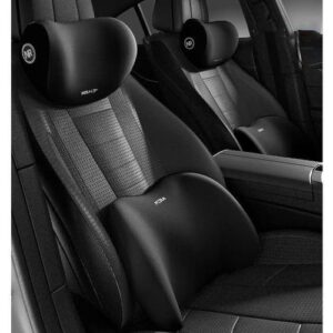 2ps set Car headrest and backrest lumbar support