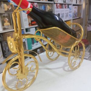 Vintage metal Tricycle wine holder art