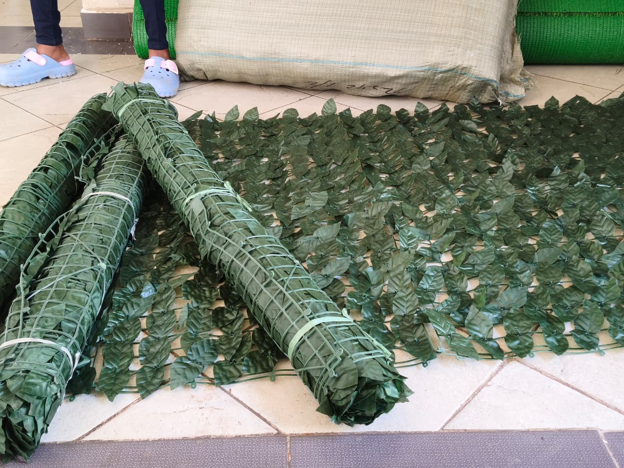 Green Privacy Fence
