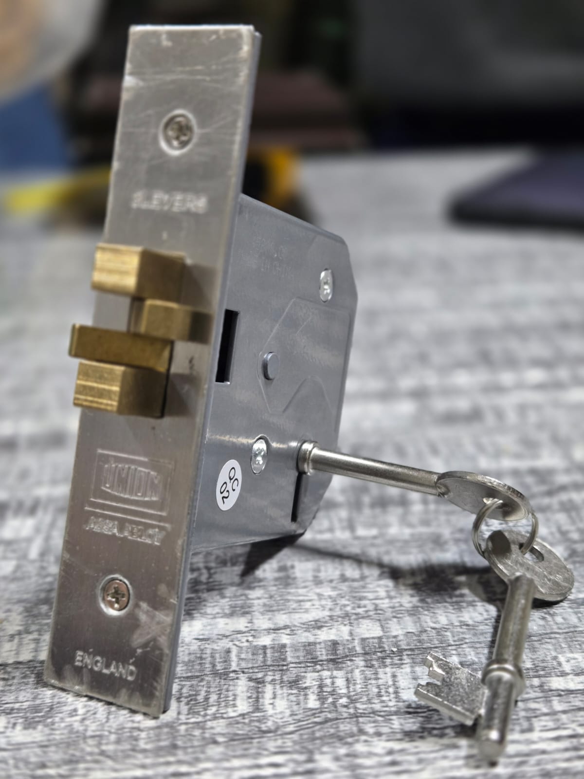Union 3 Lever Sliding Gate Deadlock